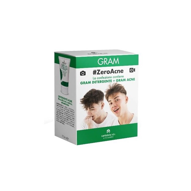 Krymi Gram Zeroacne 1 Gram Detergente 50 Ml + 1 Gram Acne 50 Ml