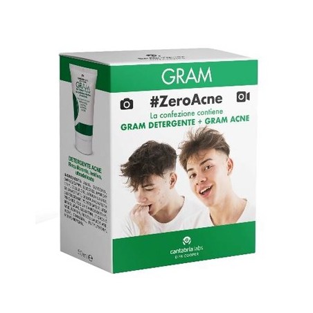 Krymi Gram Zeroacne 1 Gram Detergente 50 Ml + 1 Gram Acne 50 Ml