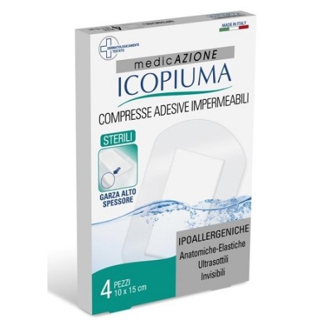 Desa Pharma Garza Compressa Icopiuma Postoperatoria 10x15 Cm 4 Pezzi