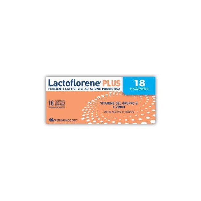 Montefarmaco Otc Lactoflorene Plus fermenti lattici 18 Flaconi 180 Ml