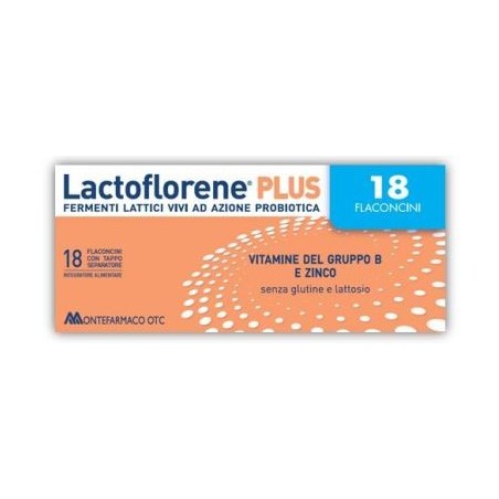 Montefarmaco Otc Lactoflorene Plus fermenti lattici 18 Flaconi 180 Ml