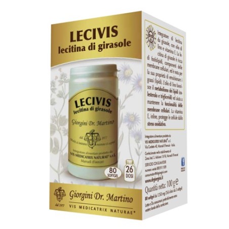 Dr Giorgini Ser-vis Lecivis 100 G 80 Softgel con Lecitina di girasole