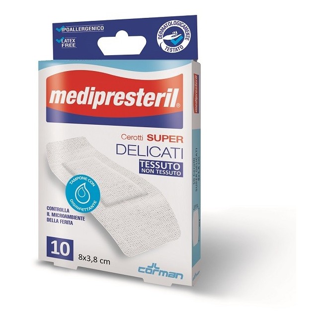 Corman Medipresteril Cerotti Delicati Super 8 X 3,8 10 Pezzi