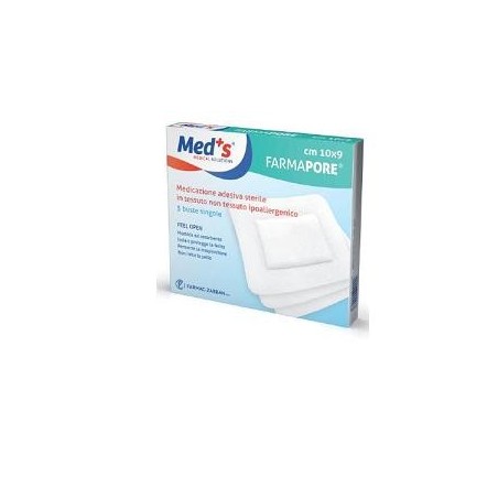 Farmac-zabban Meds Pore Medicazione Adesiva 10x12 Cm 5 Pezzi