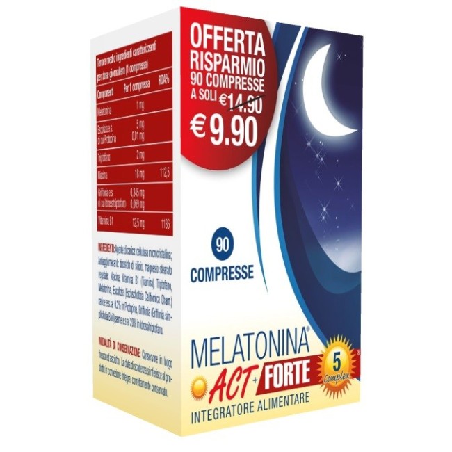 F&f Melatonina Act 1mg + Forte 5 Complex 90 Compresse