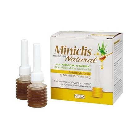 Sella Miniclis Natural microclismi lassativi adulti 6 Pezzi