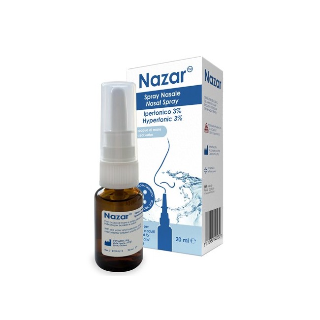 Pietrasanta Pharma Nazar Spray Nasale Ipertonico 3% 20 Ml