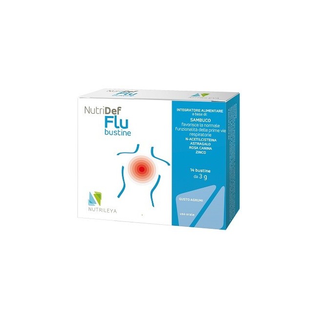 Nutrileya Nutridef Flu 14 Bustine integratore con astragalo