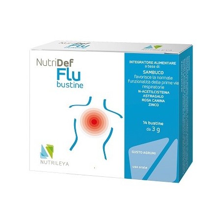 Nutrileya Nutridef Flu 14 Bustine integratore con astragalo