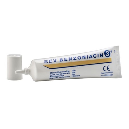 Rev Pharmabio Rev Benzoniacin 3 Crema pelle acneica 30 Ml