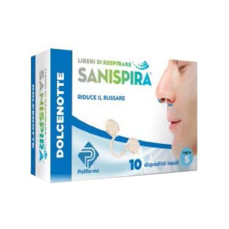 Polifarma Sanispira Dolce Notte antirussamento 10 Pezzi misura s