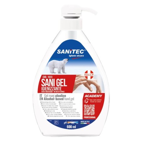 Sani Gel Sanitec Igienizzante Mani Alcolico 70% 600 Ml