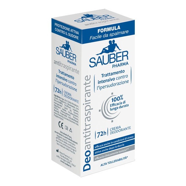 Desa Pharma Sauber Deoantitraspirante 72h Crema 30 Ml