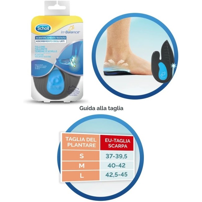 Scholl Plantare Tallone M per tendine di Achille 2 Pezzi