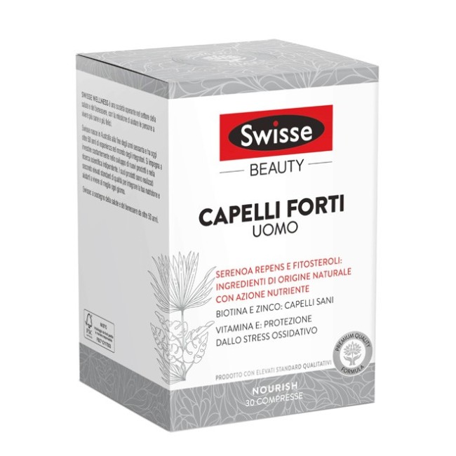  Swisse Capelli Forti Uomo 30 Compresse anticaduta