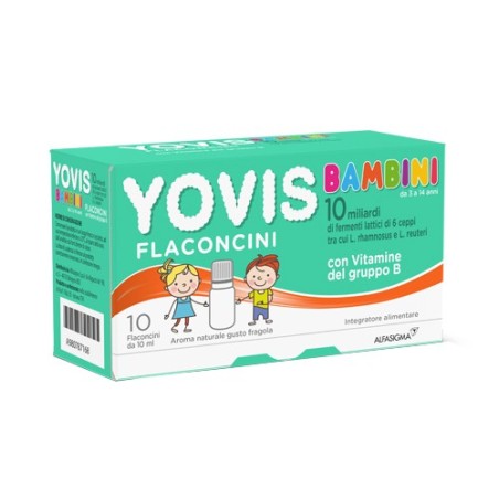 Alfasigma Yovis Bambini Fragola 10 Flaconcini X 10 Ml