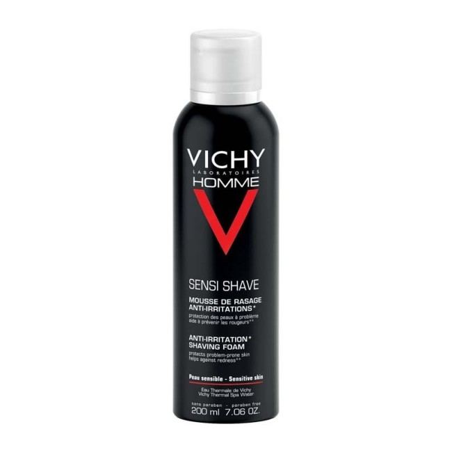 Vichy Homme Mousse Da Barba Tripla Protezione 200 Ml