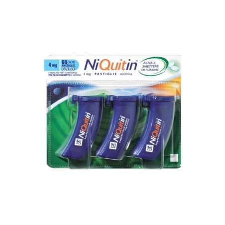 Niquitin mini 60 pastiglie con nicotina 4 mg gusto menta