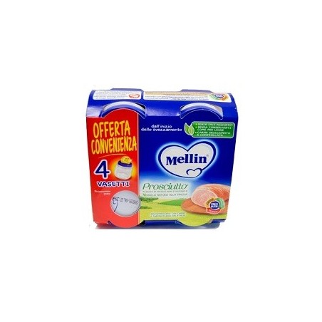 Mellin Omogeneizzato Prosciutto senza glutine 4 X 80g