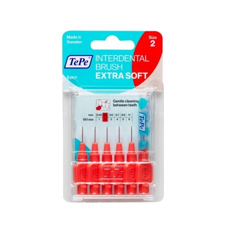 Tepe Scovolino extra soft  Rosso 0,5 mm per igiene dentale