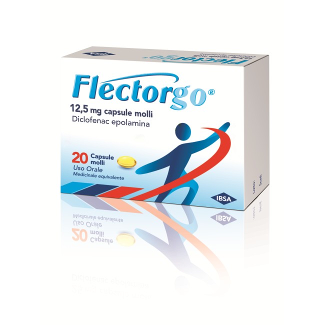 Ibsa farmaceutici Flectorgo 20 capsule di diclofenac 12,5mg