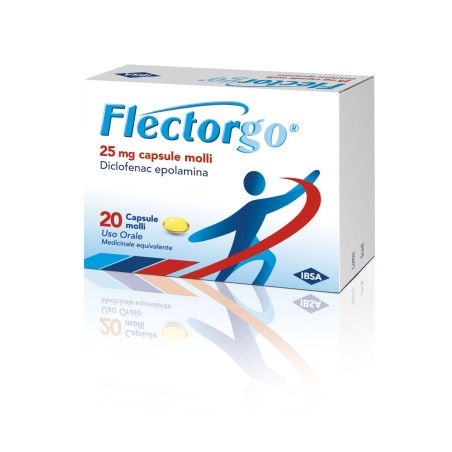 Ibsa farmaceutici Flectorgo 20 capsule di diclofenac 25mg