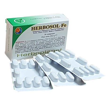 Herboplanet Herbosol fe 30 compresse integratore di ferro