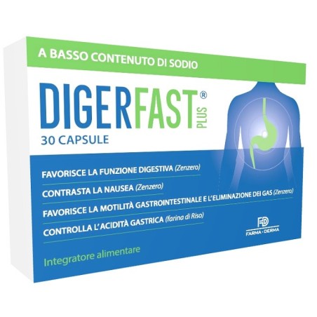 Farma derma Digerfast plus integratore 30 capsule