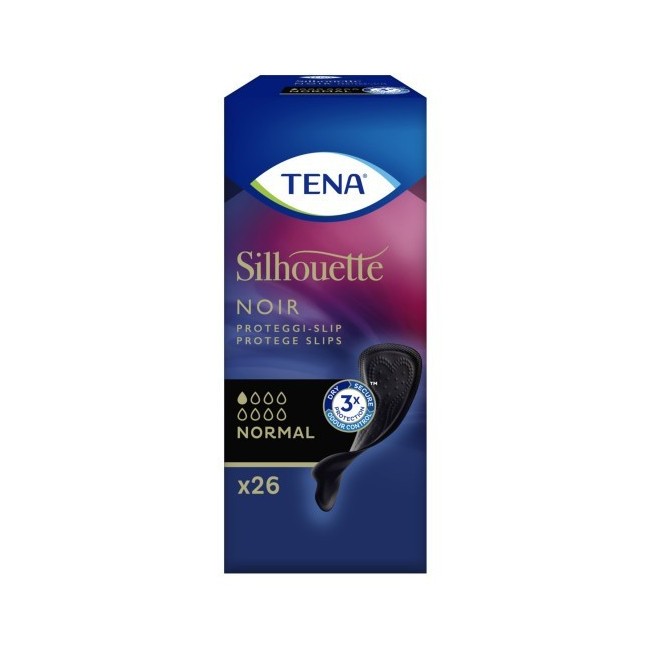 Tena silhouette noir normale proteggi slip 26 pezzi