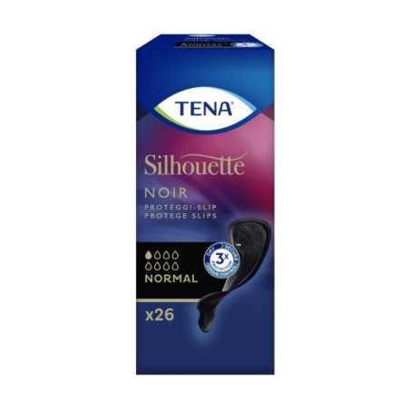 Tena silhouette noir normale proteggi slip 26 pezzi