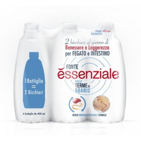 Terme di Boario Fonte essenziale acqua 6x400ml