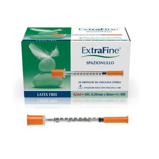 Desa Pharma Siringa Insulina Extrafine 0,5ml 100ui G30 30 Pezzi