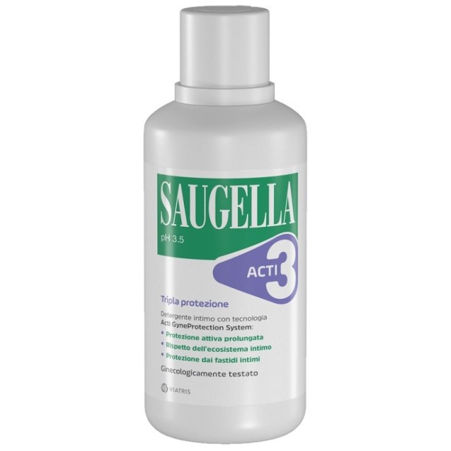 Saugella acti3 tripla protezione detergente intimo 500 ml