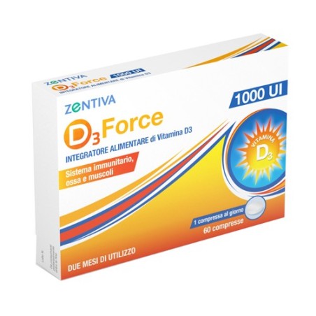 D3 force zentiva 1000ui integratore vitamina D 60 compresse