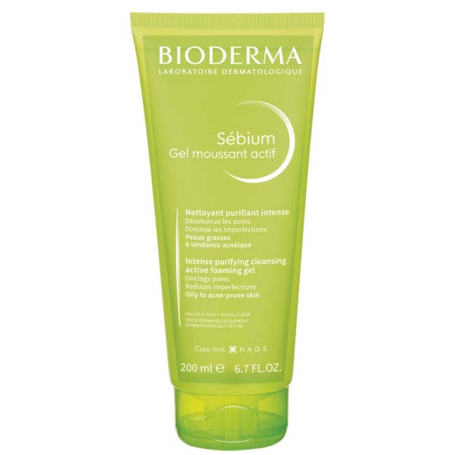 Bioderma Sebium Gel Moussant Actif detergente pelle grassa 200 Ml