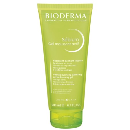 Bioderma Sebium Gel Moussant Actif detergente pelle grassa 200 Ml