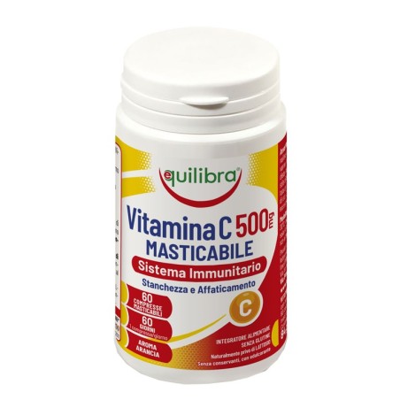 Equilibra Vitamina C 500mg Masticabile integratore 60 Compresse