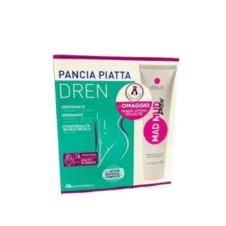 Pancia Piatta Dren Frutti Di Bosco 14 Bustine Stick Pack + Fango 100ml