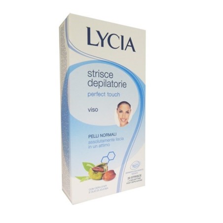 Lycia strisce viso depilatorie perfect touch 12 pezzi