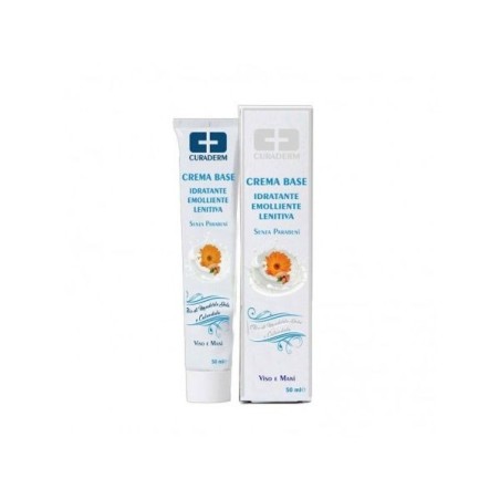 Curaderm crema base mandorle e calendula 50 ml