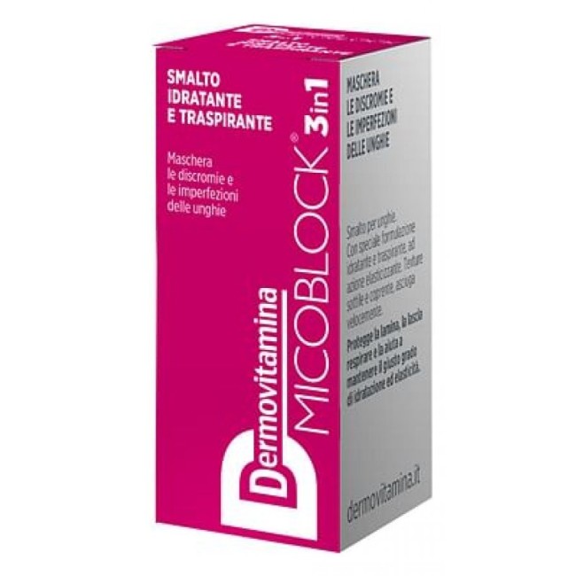 Dermovitamina Micoblock 3 In 1 Smalto Rosso Mattone 5ml