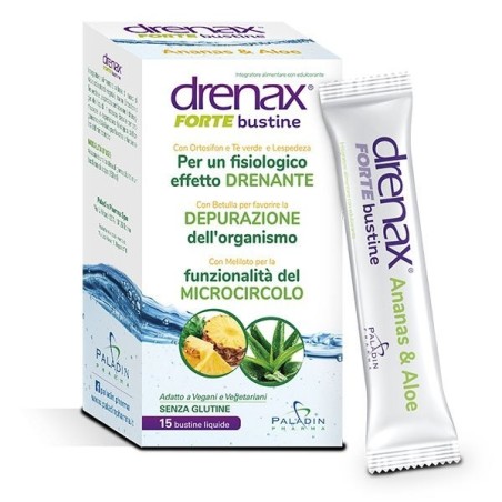 Drenax forte ananas 15 stick integratore drenante