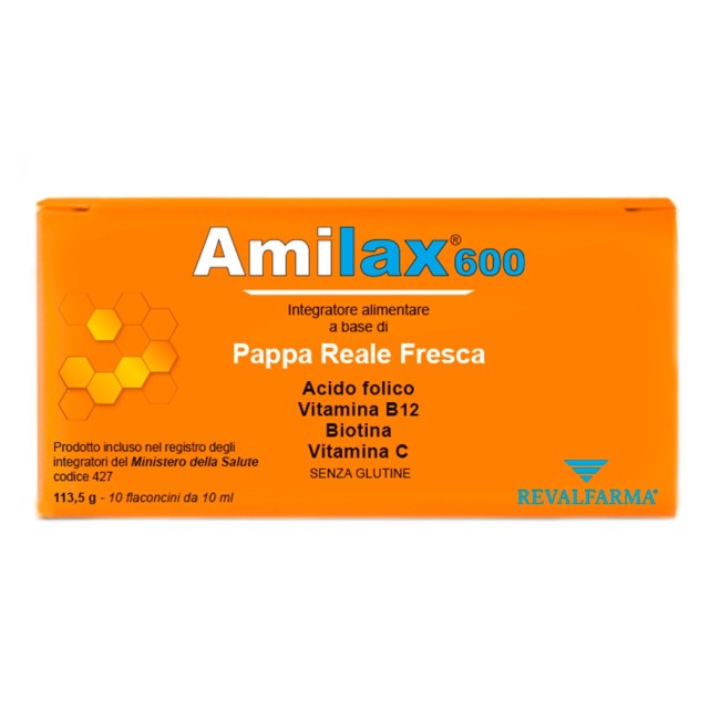 Revalfarma Amilax 600 10 Flaconi di pappa reale 10ml