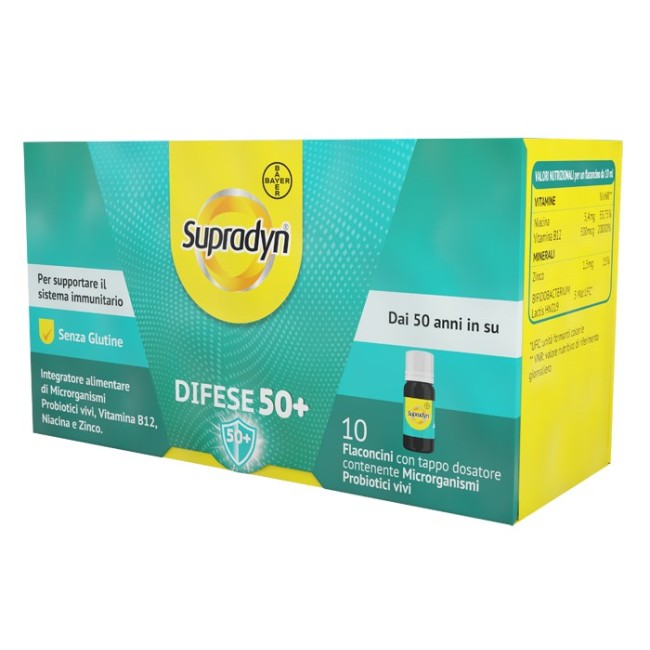 Supradyn difese 50+ integratore 10 flaconcini 10 ml