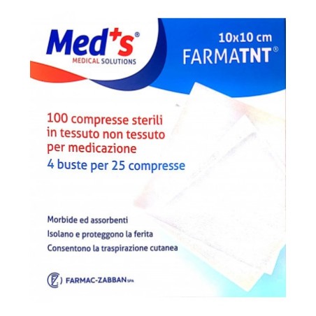 Farmac-zabban Meds Medicazione Farmatnt Assorbente 10x10cm 6 Pezzi