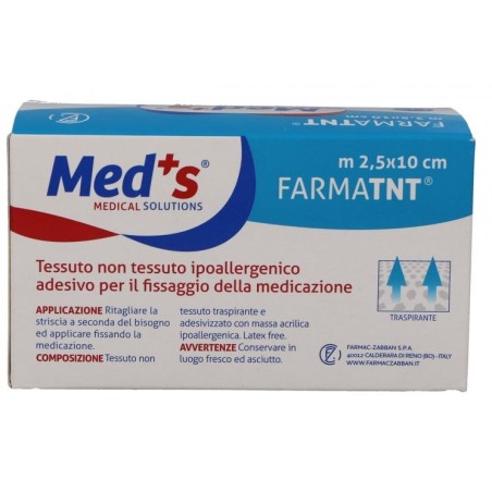 Farmac-zabban Cerotto Meds Farmatnt Tessuto Non Tessuto Fix 250x10cm