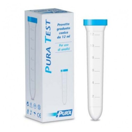 Sixtem Life Provetta Per Urine Pura Test Graduata Conica 12 Ml