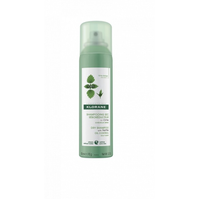 Klorane shampoo secco ortica seboregolatore 150ml