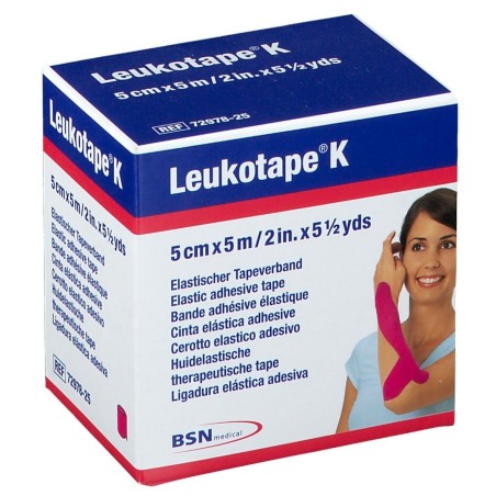 Leukotape K Taping Benda Adesiva 5mx2,5m Rosso 1 Rotolo