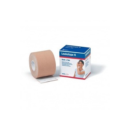 Leukotape K Taping Benda Adesiva 5mx5cm Carne 1 Rotolo